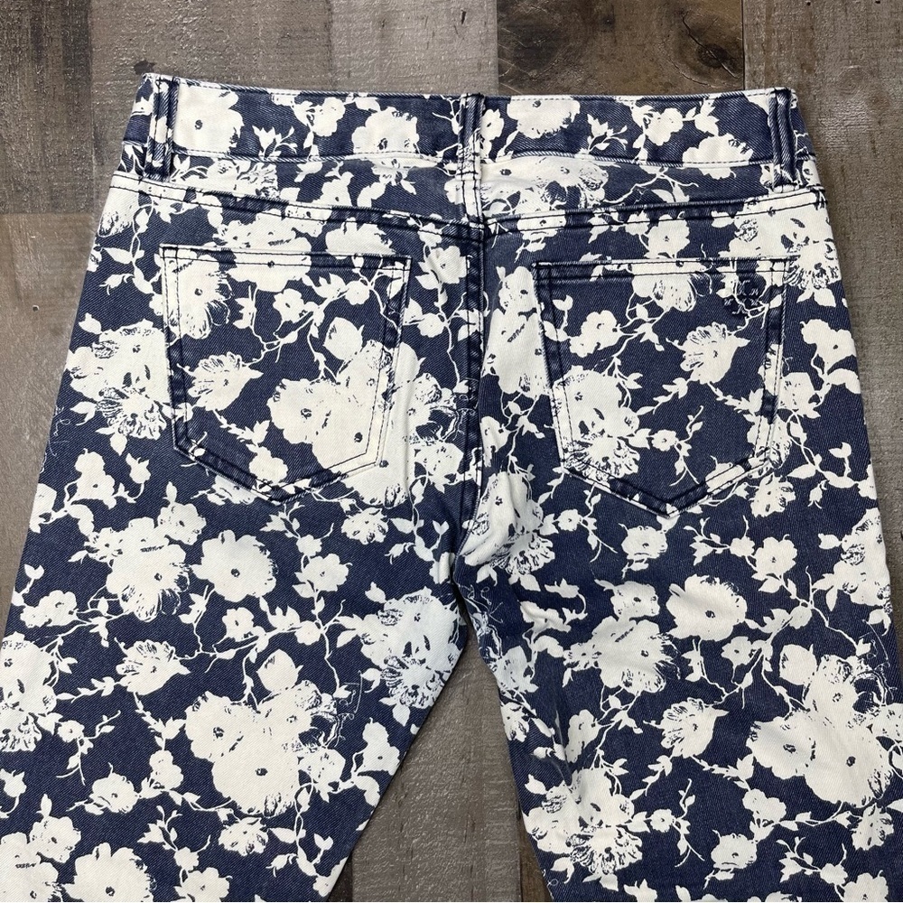 Tory Burch Floral Alexa Cropped Skinny Jeans size 28 - Picture 4 of 14